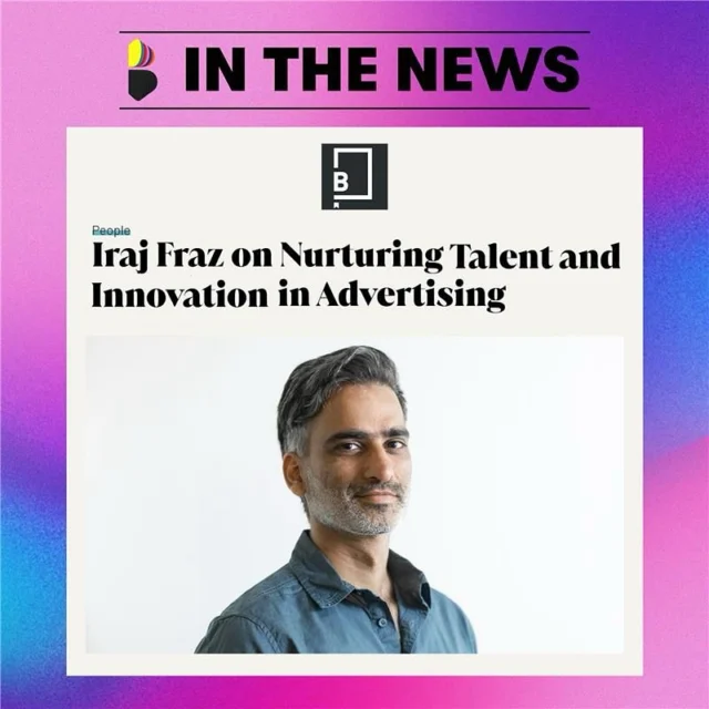 Iraj Fraz shares insights on nurturing creativity and attracting top talent in the ever-evolving advertising industry in a conversation with Tom Loudon of LBB.

Head to the link in bio to read the full interview.

#Advertising #Creativity #Talent #Innovation #DDBTribal #LBBOnline