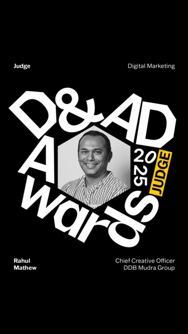 Want to know what it takes to win a D&AD Pencil? ✏️

Rahul Mathew might just have the answers. He’s on the Digital Marketing Jury this year, so he’ll be seeing firsthand what makes great work truly great.

#DandAD #DandADAwards #DigitalMarketing #RahulMathew #DDBMudraGroup #London #Creativity