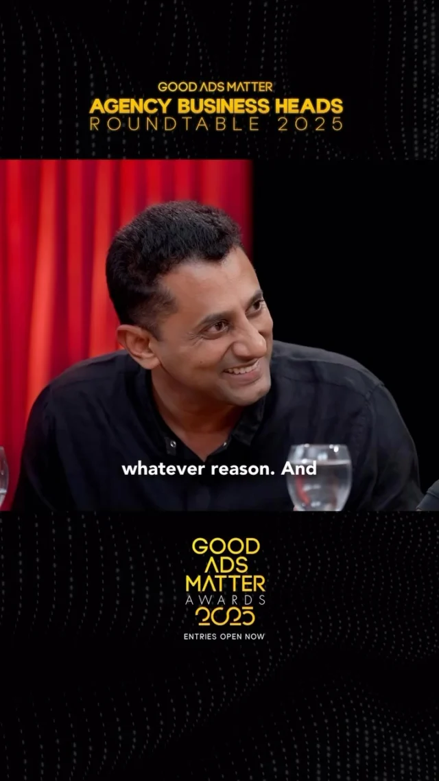 Top-level advertising insights dropping! 🗣️ Aditya Kanthy, CEO of Omnicom Advertising Group India at the Good Ads Matter Roundtable with the 1% Agency Heads. 🔥 Watch both parts – link in bio to the Good Ads Matter YouTube channel!

Panel Moderator: Sonal Dabral @agracadabra
Panellists:
Abhijit Avasthi, Founder, Sideways @sidewaysconsulting
Aditya Kanthy, Chief Executive Officer, Omnicom Advertising Group, India
Ashish Khazanchi @enn._.ui, Managing Partner, Enormous @enormousbrands
Gautam Reghunath, Co-Founder & Chief Executive Officer, Talented @talentedagency
Harshil Karia @harshiljkaria, Founder, Schbang @schbang
Mithila Saraf @thestuffofmyths, Chief Executive Officer, Famous Innovations lifeatfamous
Navin Talreja @navtalreja , Founding Partner, The Womb @thewombkicks
Rajesh VR, Group Cheif Executive Officer, Ogilvy, India
Show Concept: @goodadsmatter
Production Company/Presented by: @purpose.studios
Space Partner: @snowball.studios
Print Partner: @manifestmediaindia
Cooperator: Himanshu Singh Gurjar