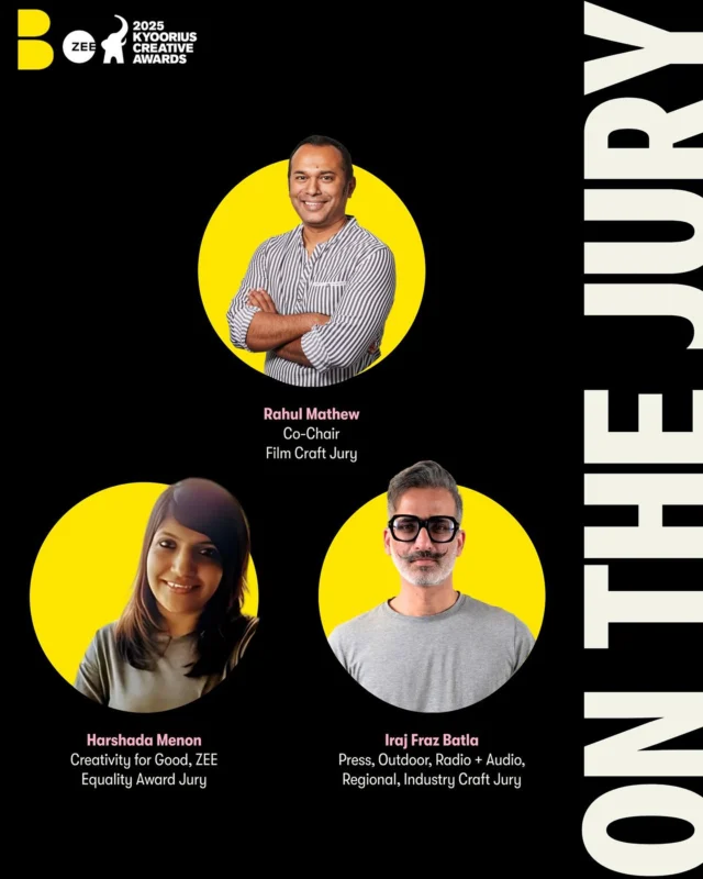 Rahul, Harshada, and Iraj have had a front-row seat to some of India’s finest creative work as jury members for the 2025 Kyoorius Creative Awards. The judging is done, and the anticipation is building for the awards night on May 24th. Fingers crossed! 🤞

#WeAreDDB #TheEmotionalAdvantageAgency #DoesItMoveYou #KCA2025 #KyooriusJury