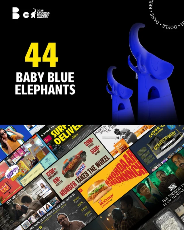 The Elephant remembers... and so will we! 🐘 HUGE congrats to all the teams whose brilliant work contributed to our collective 44 Baby Blue Elephants, making us the 2nd highest winner of this recognition. Here’s to celebrating this collective success and continuing to craft work that truly moves people, culture and businesses.

#KCA2025 #WeAreDDB #TheEmotionalAdvantageAgency #DoesItMoveYou #BabyBlueElephant