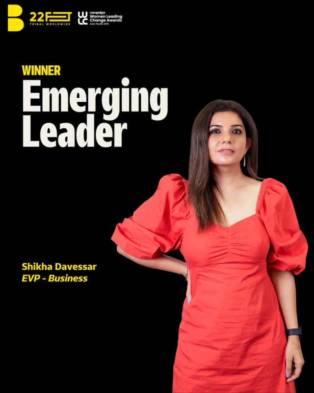 Shikha Davessar wins the prestigious ‘Emerging Leader’ title at the Campaign Asia-Pacific Women Leading Change Awards 2025, the sole Indian honouree among 37 women recognized across the Asia-Pacific region. Her leadership, impact, and unwavering dedication to inclusivity earned her this global recognition. Joining Shikha from the DDB network was Anna Chua-Norbert (Vision Leader) (@ddbgroupph) further showcasing DDB’s culture of empowering bold women leaders across Asia.

The awards, which focus on leadership excellence, mentorship, DEI efforts, and tangible industry impact, saw standout winners from countries like the Philippines, Singapore, China, and Malaysia. From visionary leaders to gamechangers, this year’s winners represent the inclusive future of the industry.

#WomenLeadingChangeAwards2025 #WomenLeadership #WeAreDDB #TheEmotionalAdvantageAgency #DoesItMoveYou?