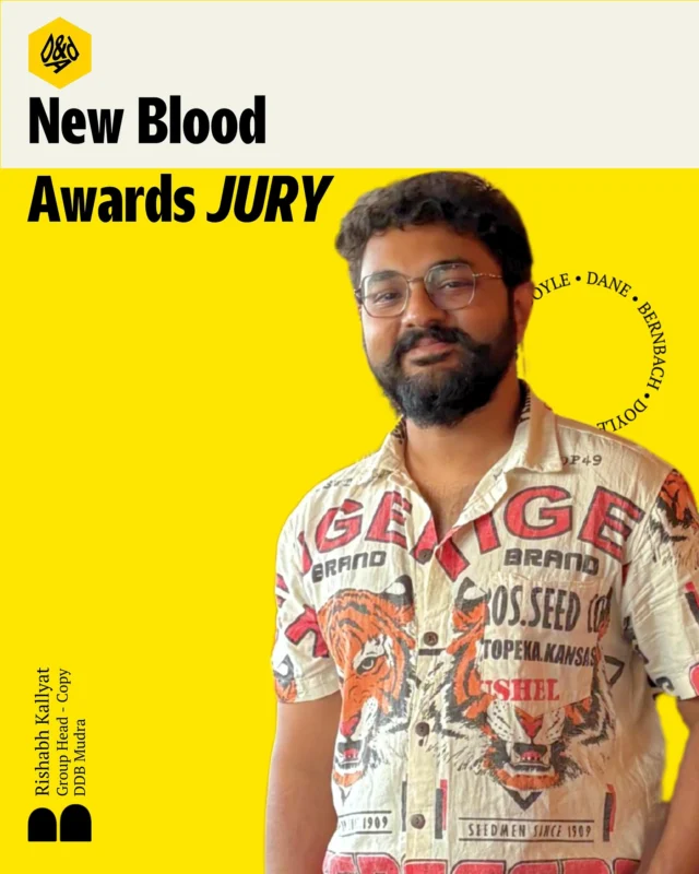 Our very own Rishabh Kallyat will be judging the White Pencil at the D&AD #NewBloodAwards

This award celebrates creativity that makes a positive impact — and Rishabh’s got the perfect eye for it. Proud to see him representing us on this global stage!

#DandAD #OnTheJury #CreativeJury #WeAreDDB #TheEmotionalAdvantageAgency #DoesItMoveYou