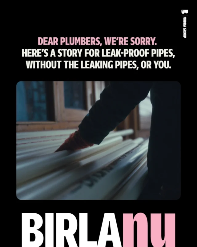 Shh... secret's out.
BirlaNu pipes don't leak. 🤫🤫🤫 Turns out the only thing leaking now... is joy.
 
Credits:
Creative: Rahul Mathew, Iraj Fraz, Kamal Bhatnagar, Mridul Sharma, Ankur Gupta, Sahil Rathore, Sarvagya Dwivedi
Strategy: Shashank Lanjekar, Surbhi Arora, Ishant Gulati, Shadman Alvi
Business: Ashutosh Sawhney, Ashna Nandrajog, Shwetank Shankar, Pooja Gupta, Shubham Sharma, Rohan Rana
BirlaNu: Akshat Seth, Peeyush Bachlaus, Ajay Grover, Priye Choudhary, Itisha Joshi
Production House: @thelittlebuttonfilms 
Director: Tanvi Gandhi
Producer: Rachaita Vyas
Sonic Branding: Sonic Story